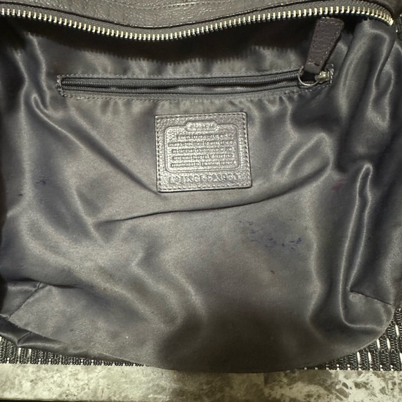 Coach Charcoal Leather Shoulder Bag - Picture 16 of 16